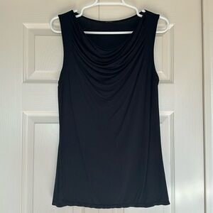 Black Cowl Neck Tanktop